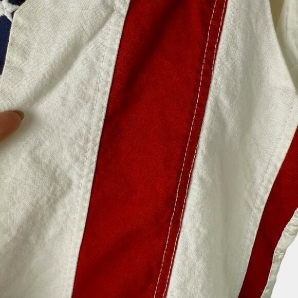 Vintage Limited Edition Mens American Flag Vest Patriotic Red White Blue Size M - Picture 5 of 8